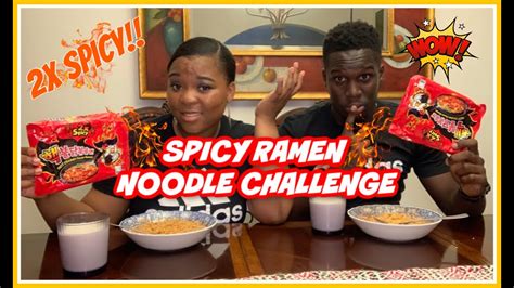 🔥 2x Spicy Ramen Noodle Challenge 🥵🌶️🔥 Meet My Bf 👩‍ ️‍👨 Let It Bri