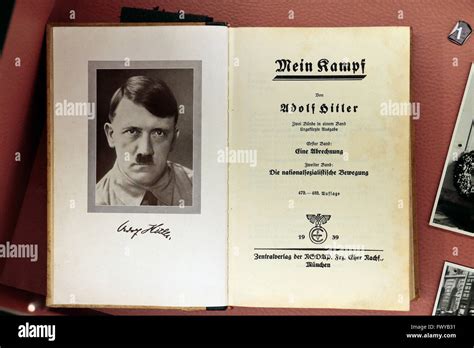 A Signed 1939 Edition Of Adolf Hitlers Autobiography Mein Kampf In