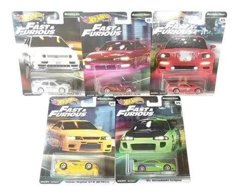 Hot Wheels Fast Furious Eclipse Rx 7 Jetta Skyline Gtr 240sx Frete grátis
