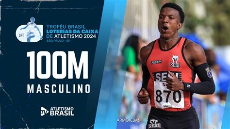 FELIPE BARDI VENCE OS 100M RASOS TROFÉU BRASIL LOTERIAS CAIXA DE