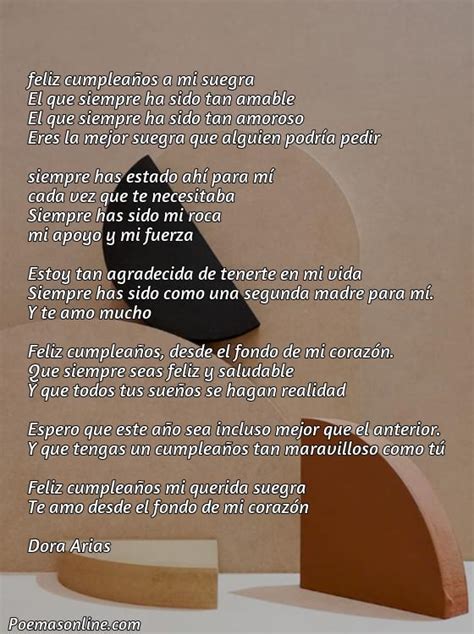 Cinco Poemas De Cumplea Os Para Mi Suegra Poemas Online