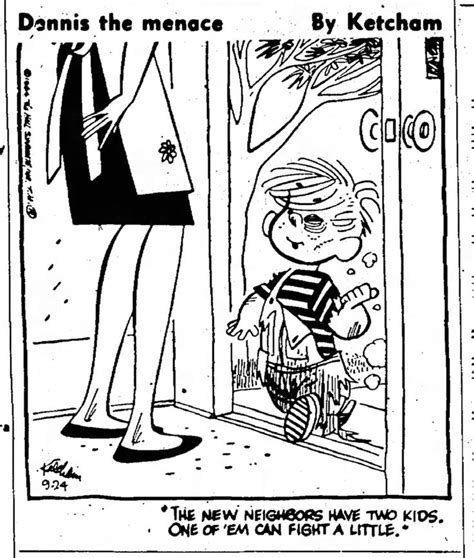 Dennis The Menace By Hank Ketcham Dennis The Menace Dennis Art