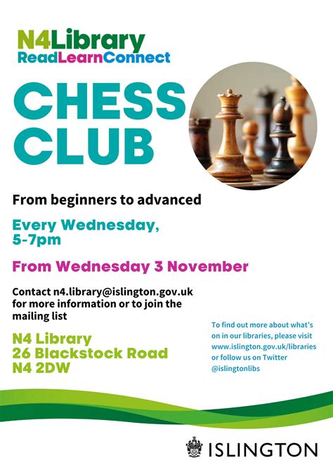 Islington Libraries On Twitter Where Can You Learn To Play Chess No