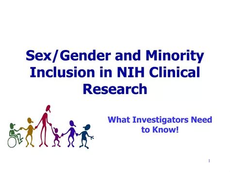 Ppt Sex Gender And Minority Inclusion In Nih Clinical Research