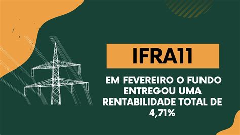 Ifra Em Fevereiro O Fundo Entregou Uma Rentabilidade Total De