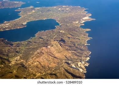 Island Milos Aerial View Cyclades Greece Stock Photo 528489310 ...