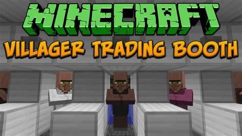 Minecraft Villager Trading Booth Tileable Tutorial Youtube