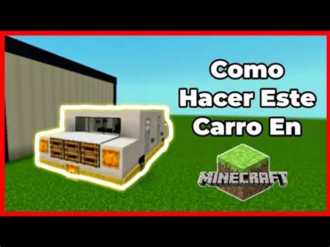 Como Hacer Un Carro En Minecraft F Cil Y R Pido Youtube