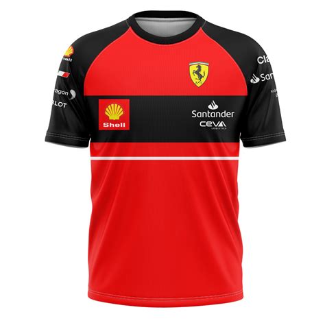 Camisa Camiseta Ferrari Vermelha Fórmula 1 Blusa F1 Usual Dry Fit