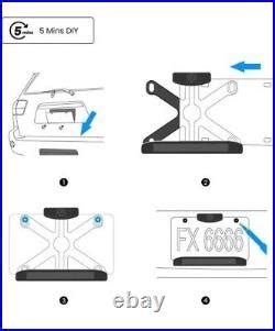 AUTO-VOX Solar Wireless Backup Reversing Camera &5” Monitor Rear View ...