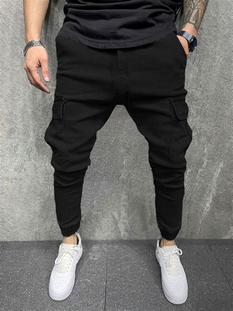 black cargo jeans for men 1