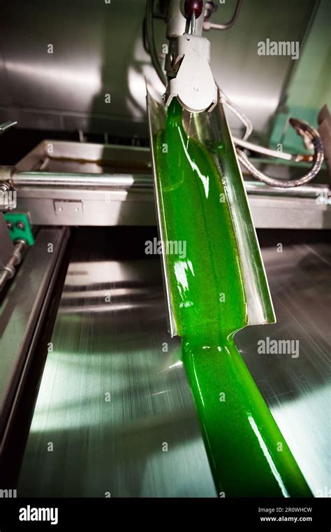 Confectionery Factory Caramel Manufacturing Machine Closeup Photo