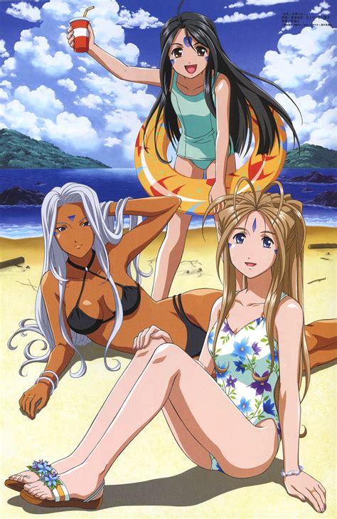 Belldandy Urd And Skuld Aa Megami Sama Drawn By Kuwabara Yuki