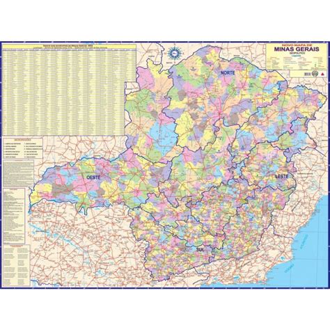 Mapa Periodico Est De Minas Gerais Multimapas Em Promoção Ofertas