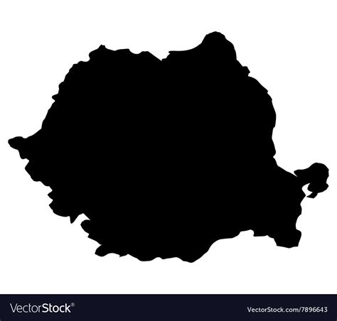 Map romania Royalty Free Vector Image - VectorStock