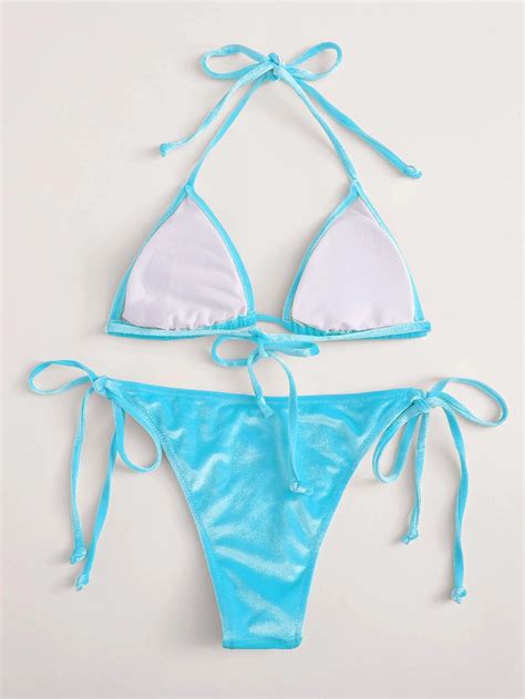 Knitting Bikini Colorful Swimwear Sexy Bikini Sexy Bandage Bikini