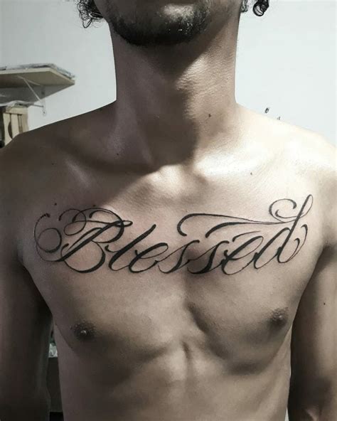 Top More Than Blessed Tattoo On Chest Best In Cdgdbentre