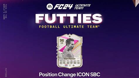 EA FC 24 Robin Van Persie FUTTIES Position Change Icon SBC Review And