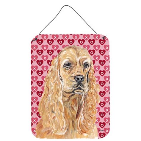 Buff Cocker Spaniel Hearts And Love Wall Or Door Hanging Prints 16hx12w Kroger