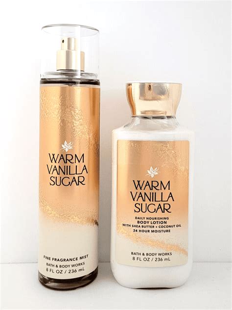 Bath & Body Works Warm Vanilla Sugar Body Mist, Body Lotion Set