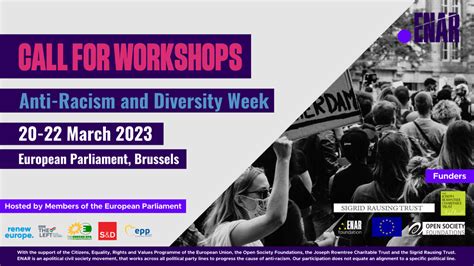 ANTI RACISM AND DIVERSITY WEEK 2023 CALL FOR WORKSHOPS European