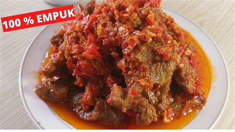 Wajib Dicoba Resep Balado Daging Sapi Pedas Dagingnya Empuk Anti