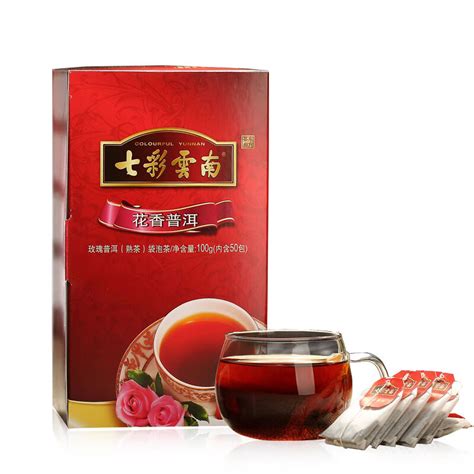 七彩云南 茶叶 普洱茶 普洱茶熟茶 花香袋泡茶 100g 融创集采商城