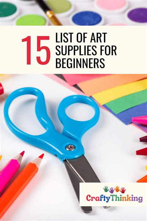 A List of Art Supplies for Beginners - From Pencils to Paintbrushes - CraftyThinking