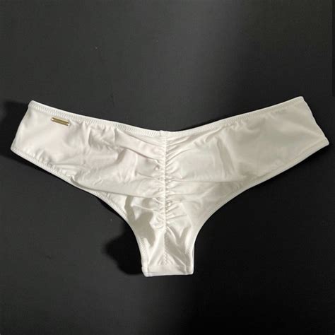 Victoria S Secret Swim Copy Victoria Secret Medium M Cheeky Ruched Back Bikini Bottom
