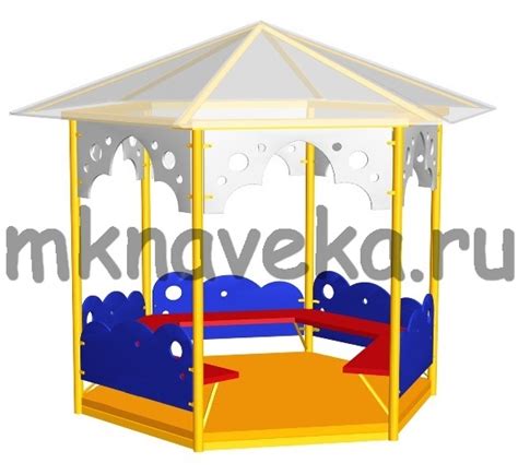 Беседка "Ажурная" с прозрачной крышей