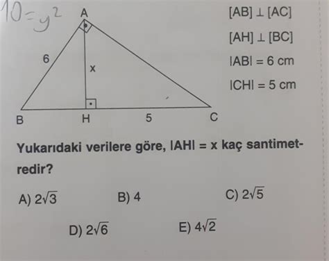 Lise Geometri Sorusu Eodev