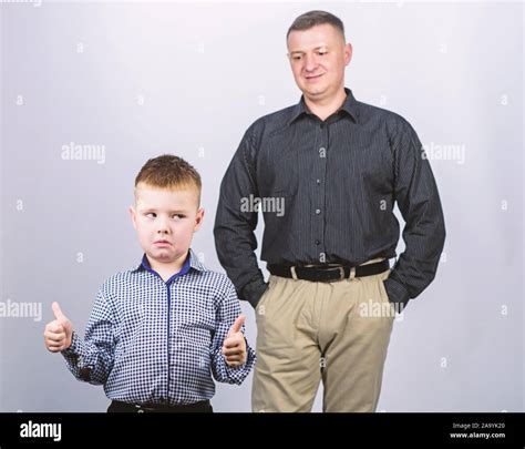 cool   father  son  business suit male fashion happy