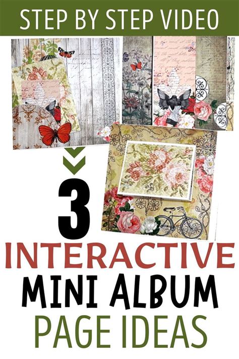 Interactive Mmini Album Page Ideas Scrapbook Albums Tutorial Diy