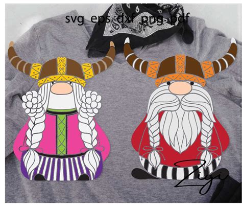 Nordic Gnome Gnome Svg Christmas Gnome Viking Helmet Etsy