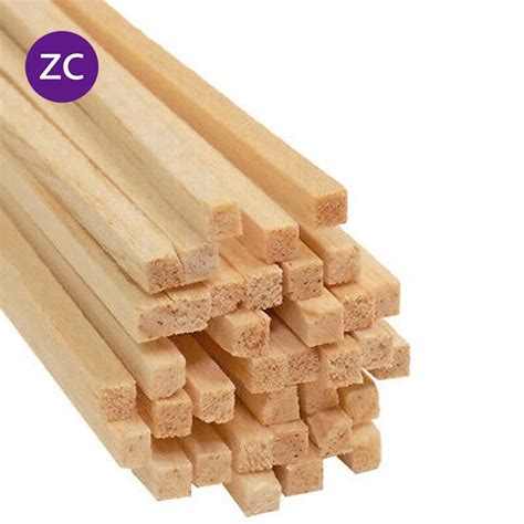 Square Solid Wood Stick 100cm 3mm4mm6mm8mm10mm Shopee Malaysia