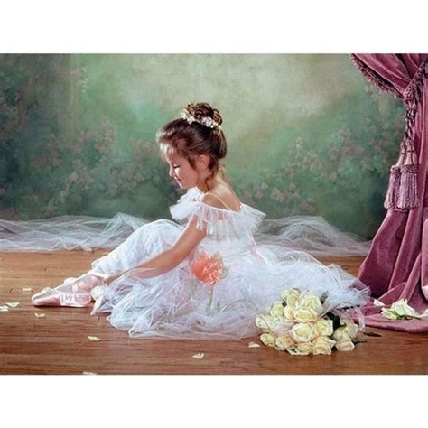 Domybest Petite Fille De Ballet Diy Diamond Painting Kit Complet