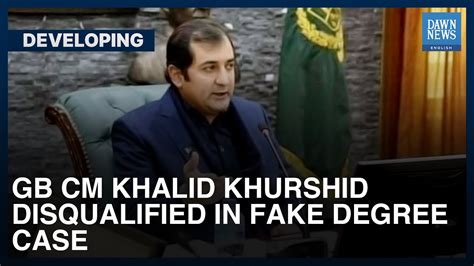 Gilgit Baltistan Top Court Disqualifies CM Khalid Khurshid In Fake