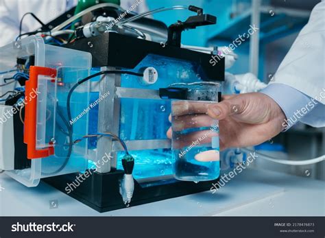 Water Purification Structuring System Laboratory Research Stock Photo