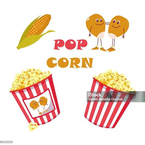 Popcorn Stock Illustration Download Image Now Cartoon Celebration