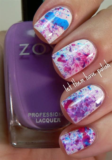 Splatter Nail Art Designs And How To Do Splatter Nails