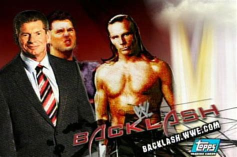 Shawn Michaels And God Vs Vince Mcmahon And Shane Mcmahon Wwe Backlash