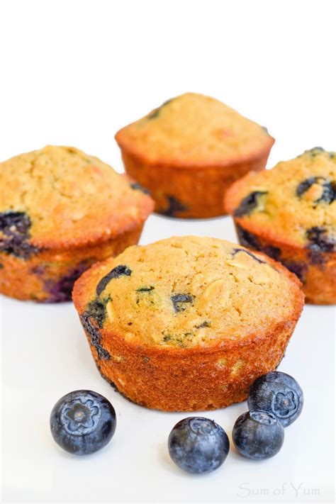 Blueberry Oatmeal Muffins Sum Of Yum