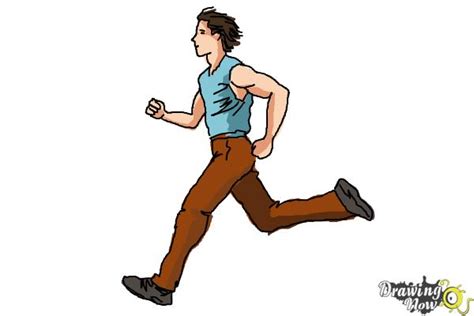 How To Draw A Guy Running - Middlecrowd3