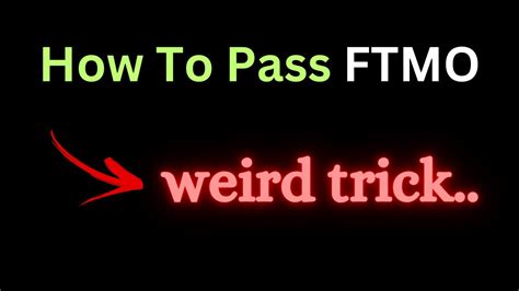 How To Pass FTMO Simply YouTube