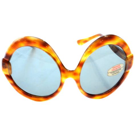 Deadstock France Vintage Sunglasses 1960s Mod Giant Oversized Tortoise New For Sale At 1stdibs