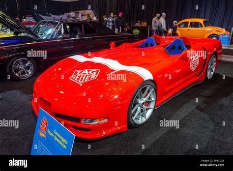 Toronto ON Kanada 21 Februar 2023 Der lebensgroße Hot Wheels Caravaggio Super Speedster