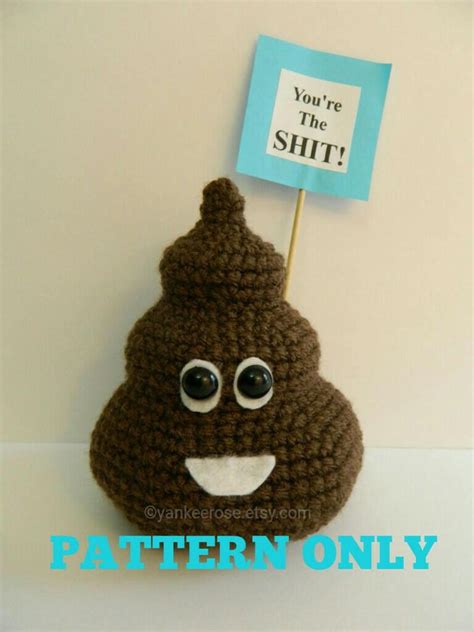 Poop Emoji Amigurumis In Two Sizes Patterns Only Etsy Italia