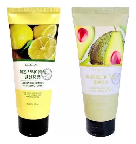 Jabon Espuma Coreana Limpieza Facial Limon Aguacate Pz Meses