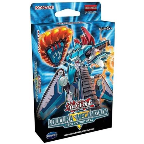 Deck Estrutural Yu Gi Oh Loucura Mecanizada Cards Cartas Konami