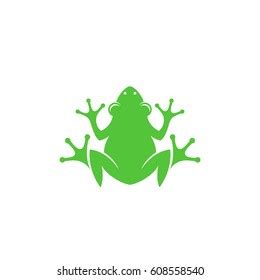 Green Frog Logo Vector Illustration Stock Vector (Royalty Free ...